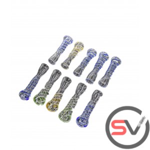 COLOR SWIRL CHILLUM 10CT/PK